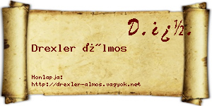Drexler Álmos névjegykártya